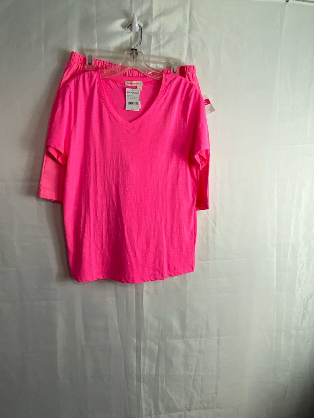 fresh produce Neon Pink Women’s Shorts Set